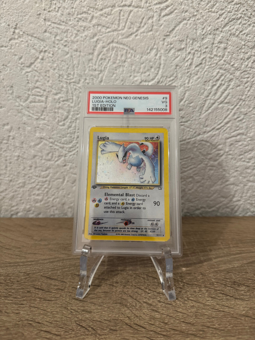 Lugia (NG 9) Neo Genesis 1st Edition PSA 3