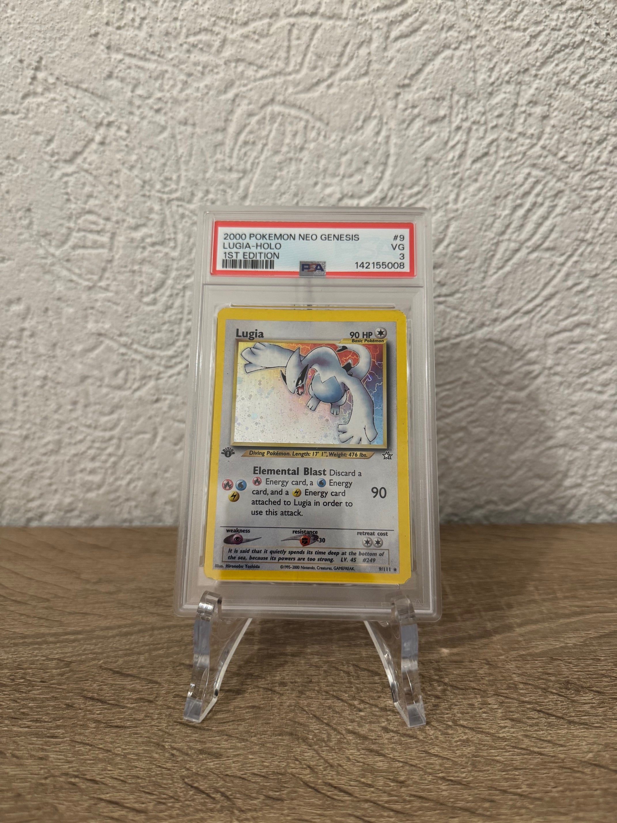 Lugia (NG 9) Neo Genesis 1st Edition PSA 3
