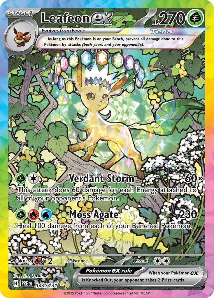 SV Prismatic Evolutions 144/131 Leafeon ex