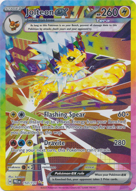SV Prismatic Evolutions 153/131 Jolteon ex