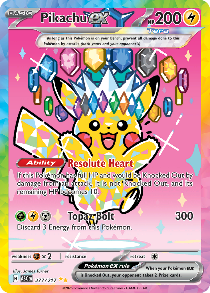 Pikachu ex ASC #277